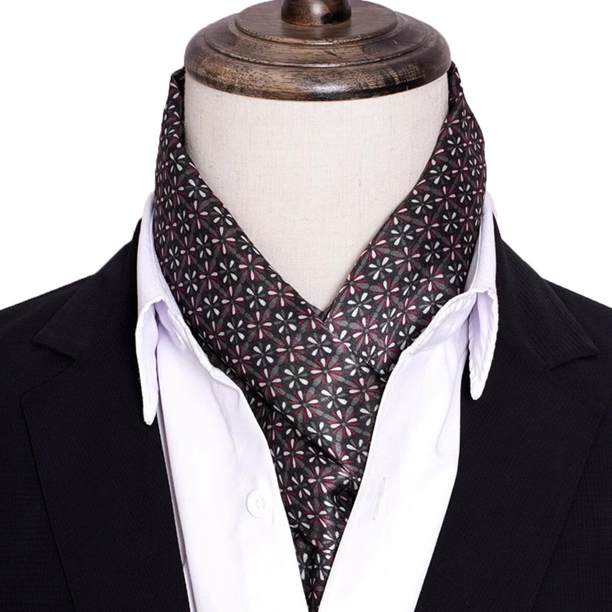 Men Accessories For Neck - ผ้าพันคอไหมลายทางผู้ชายรุ่นใหม่ ขายดี ผ้าพันคอคุณภาพพรีเมียมสำหรับเสื้อเชิ้ต ใช้เป็นเครื่องประดับแฟชั่น ปี 2026