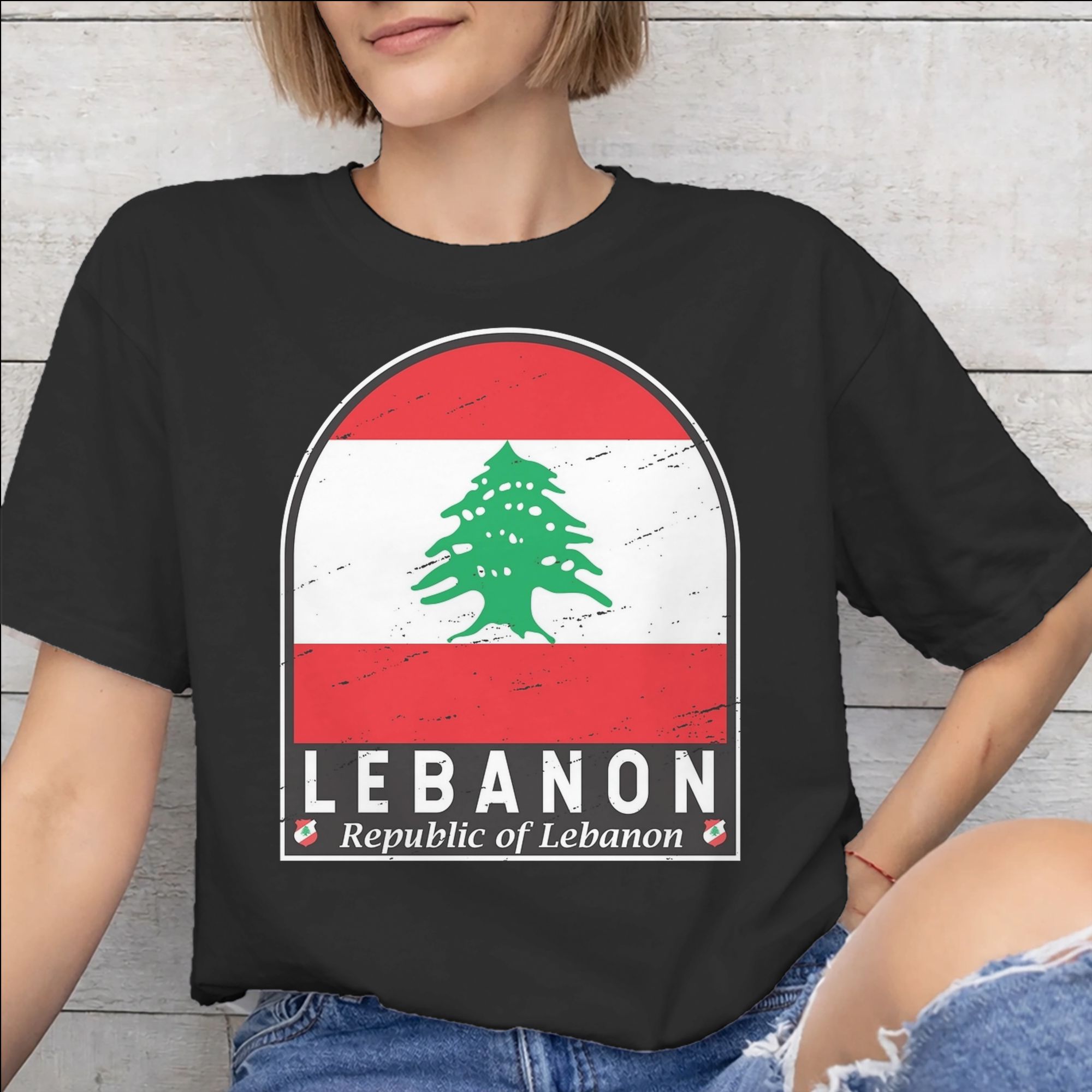 Men Accessories Lebanon - เลบานอนธงหัวใจอุปกรณ์เสริมผู้ชายผู้หญิงเสื้อยืดผ้าฝ้ายเสื้อยืดพิมพ์กราฟิกเสื้อยืดเสื้อผ้า