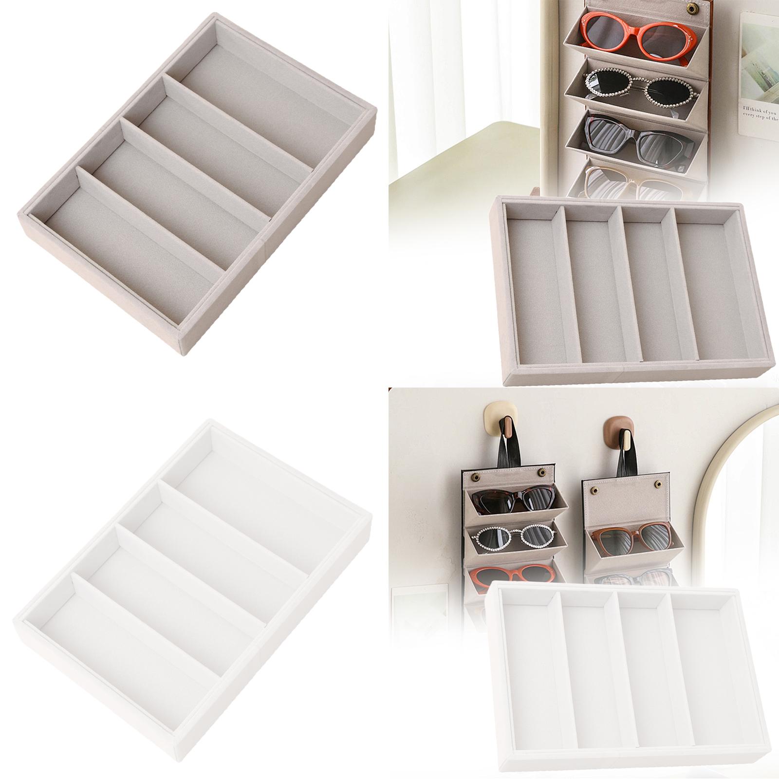 Men'S Accessories Organizer Tray - ถาดจัดเก็บแว่นกันแดด กล่องเก็บแว่นตาสำหรับผู้ชายและผู้หญิง ดีไซน์หรูหรา สามารถวางซ้อนกันได้ อเนกประสงค์ 4