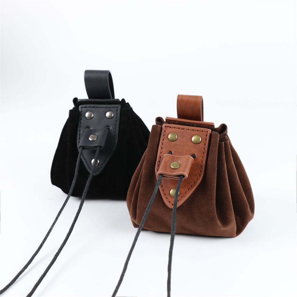 Men'S Viking Accessories - UYee ชุดคอสเพลย์ผู้หญิงย้อนยุคยุคกลาง POUCH koin ชาวไวกิ้งเซลติกกระเป๋าเงินสำหรับผู้ชายมีเชือกผูกปากถุง