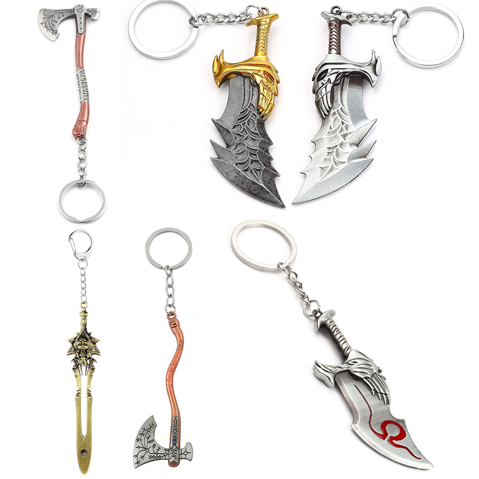 Men Accessories Pendant - พวงกุญแจดาบของเครโทส God of War 4 ของตกแต่งสำหรับผู้ชายและผู้หญิง