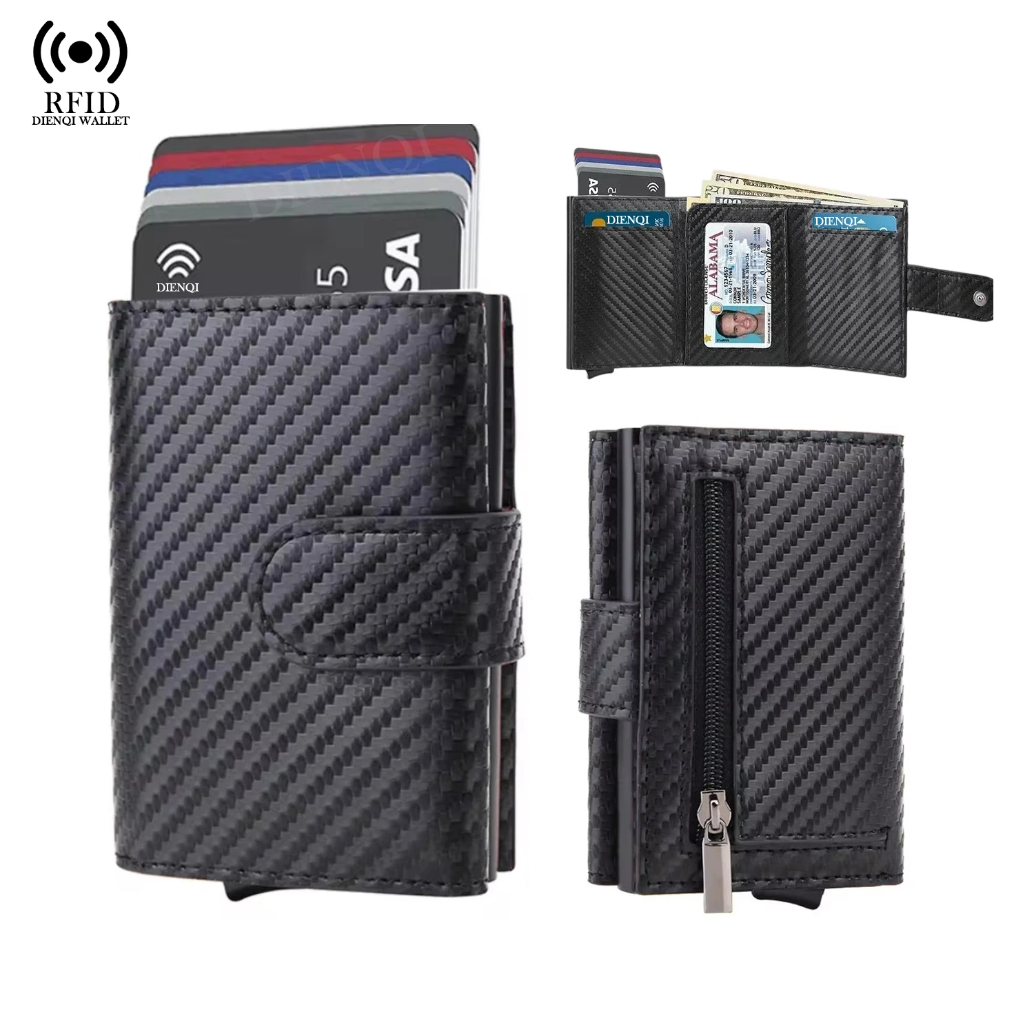 Card Case Minimalist - กระเป๋าใส่บัตรผู้ชาย กระเป๋าสตางค์ใส่บัตร กระเป๋าเดินทาง กระเป๋าใส่บัตรหรูหรา กระเป๋าใส่บัตร กระเป๋าใส่บัตรประจำตัว