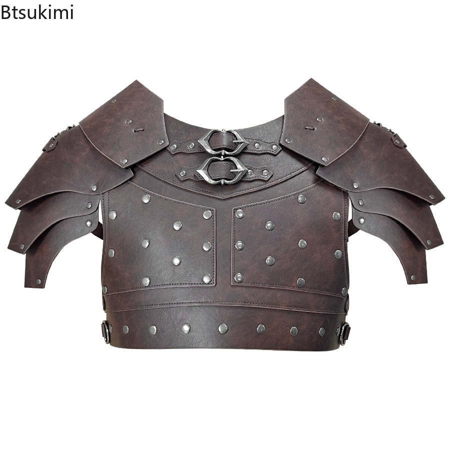 Men'S Viking Accessories - ชุดคอสเพลย์อัศวินไวกิ้งยุคกลาง นักรบโรมัน ชุดเกราะไหล่โจรสลัด อุปกรณ์เสริมสำหรับงานปาร์ตี้ฮาโลวีนและการสวมบทบาท
