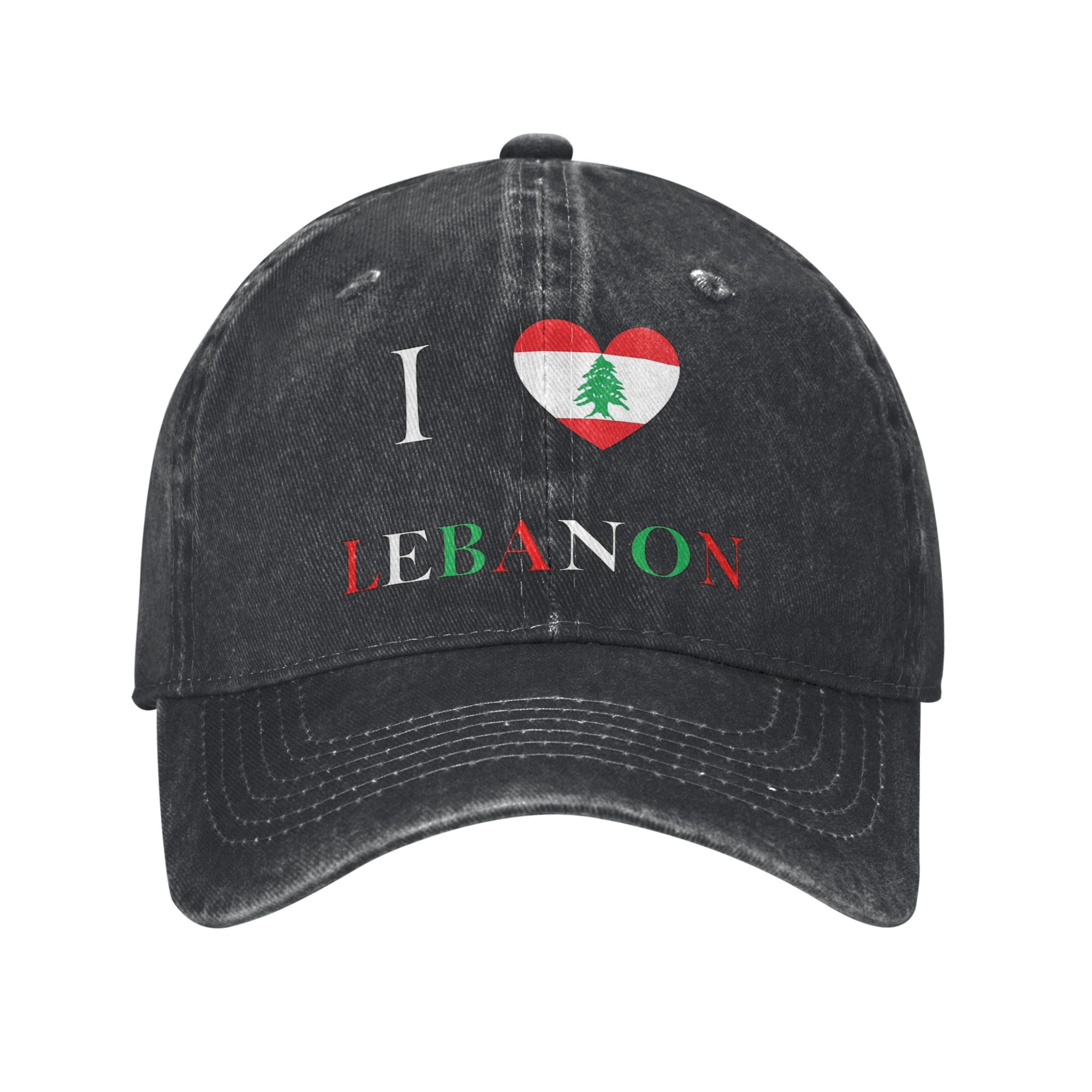Men Accessories Lebanon - เลบานอนธงหัวใจหมวกคนขับรถบรรทุกอุปกรณ์เสริมสำหรับผู้ชายผู้หญิงเบสบอลหมวกหมวกสบายๆหมวกปรับได้