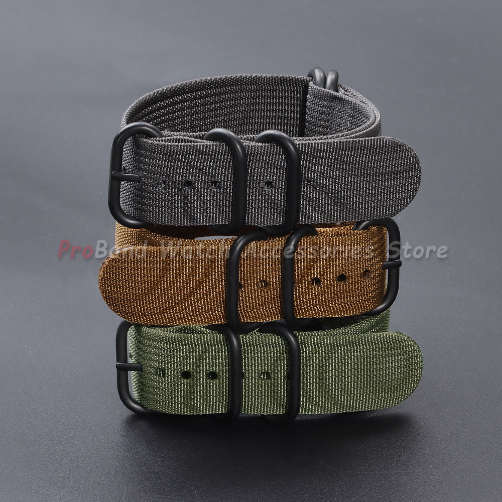 สายนาฬิกาไนลอน สีเงิน ดำ ทอง โ - Men Accessories Ring And Bracelet บทวิจารณ์และราคา