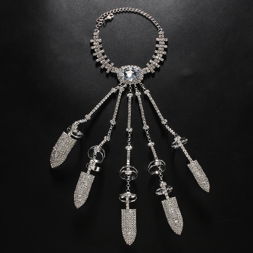 สร้อยข้อมือแหวนไรน์สโตนหรูหราโ - Men Accessories Ring And Bracelet บทวิจารณ์และราคา