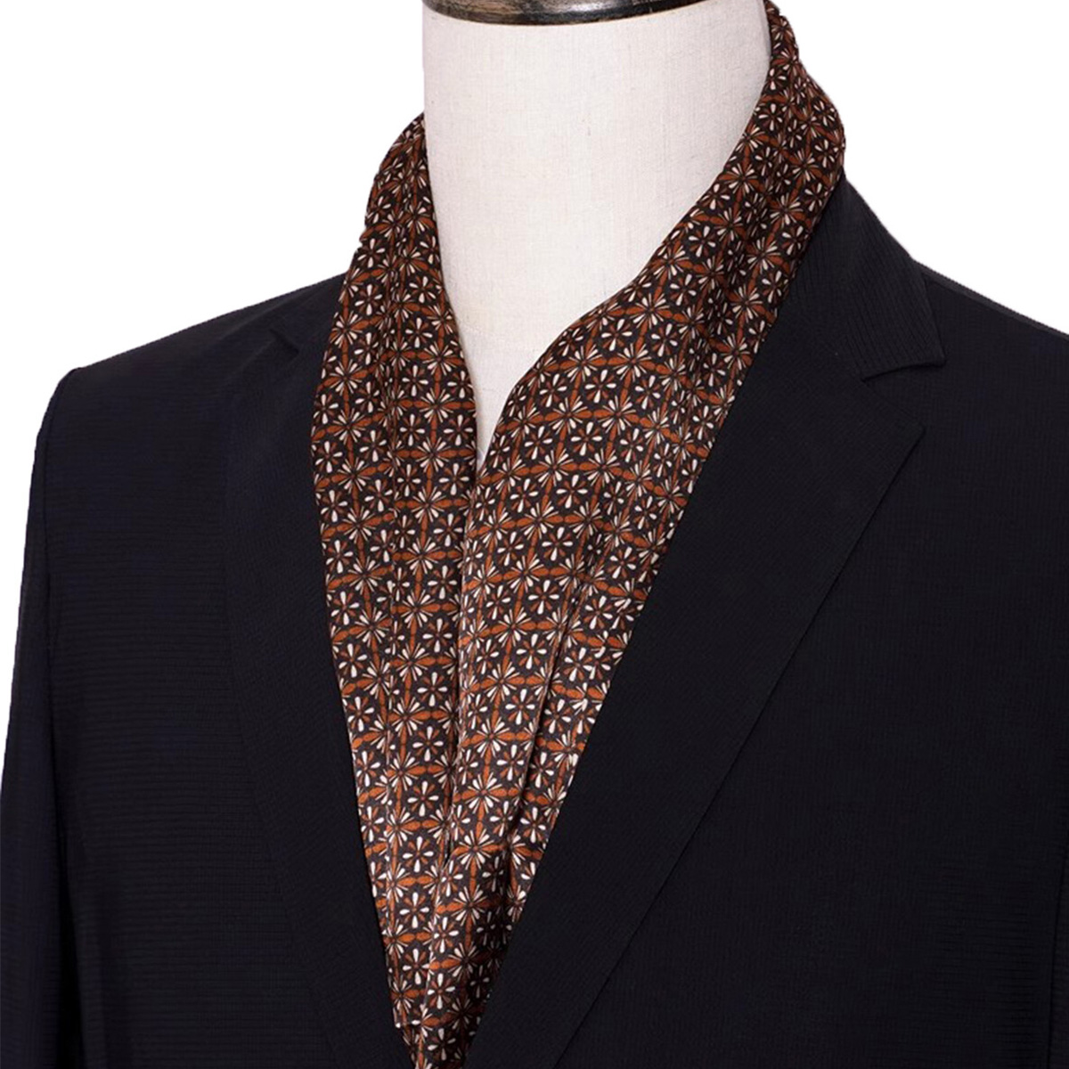ผ้าพันคอไหมลายทางผู้ชายรุ่นใหม - Men Accessories For Neck บทวิจารณ์และราคา