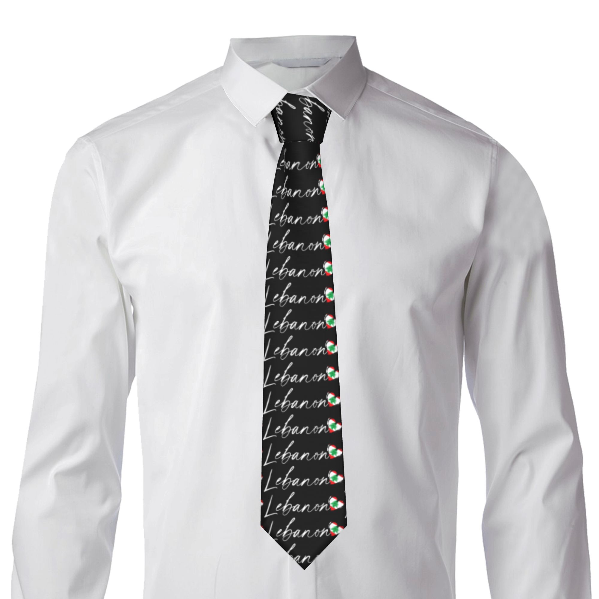 เนคไทผู้ชาย ลายธงชาติเลบานอน เ - Men Accessories Lebanon บทวิจารณ์และราคา
