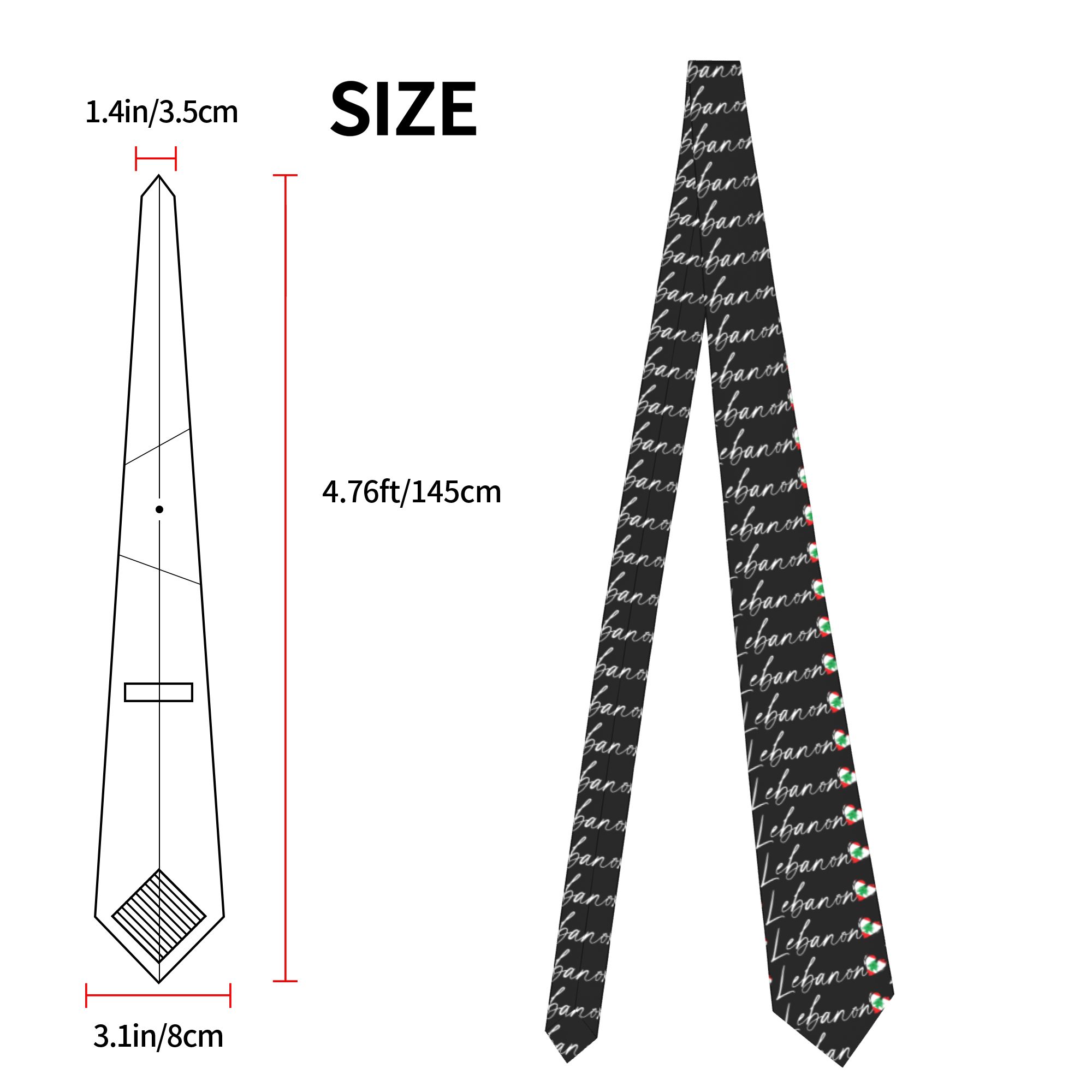 เนคไทผู้ชาย ลายธงชาติเลบานอน เ - Men Accessories Lebanon บทวิจารณ์และราคา