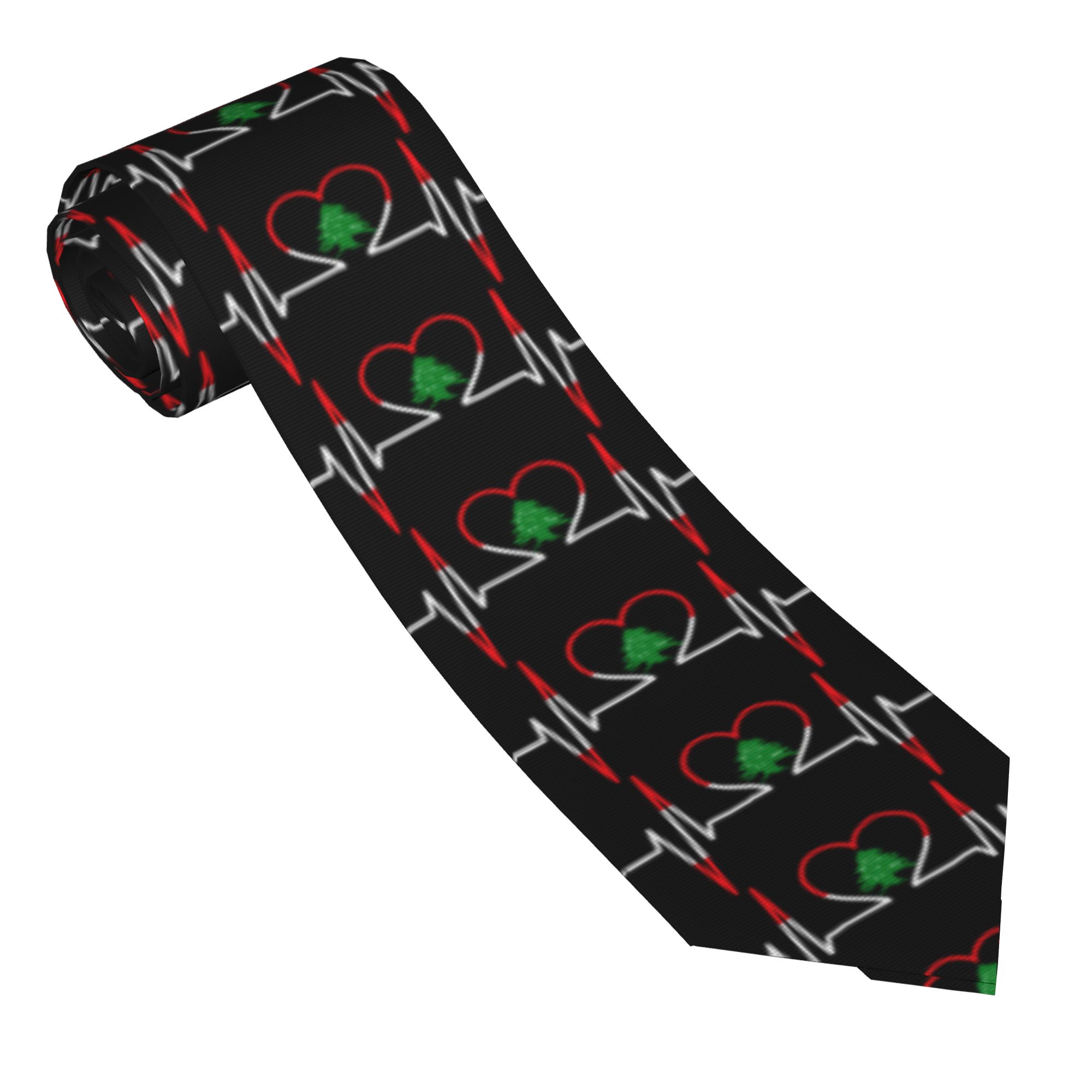เนคไทลายหัวใจเต้น ECG เลบานอน  - Men Accessories Lebanon บทวิจารณ์และราคา