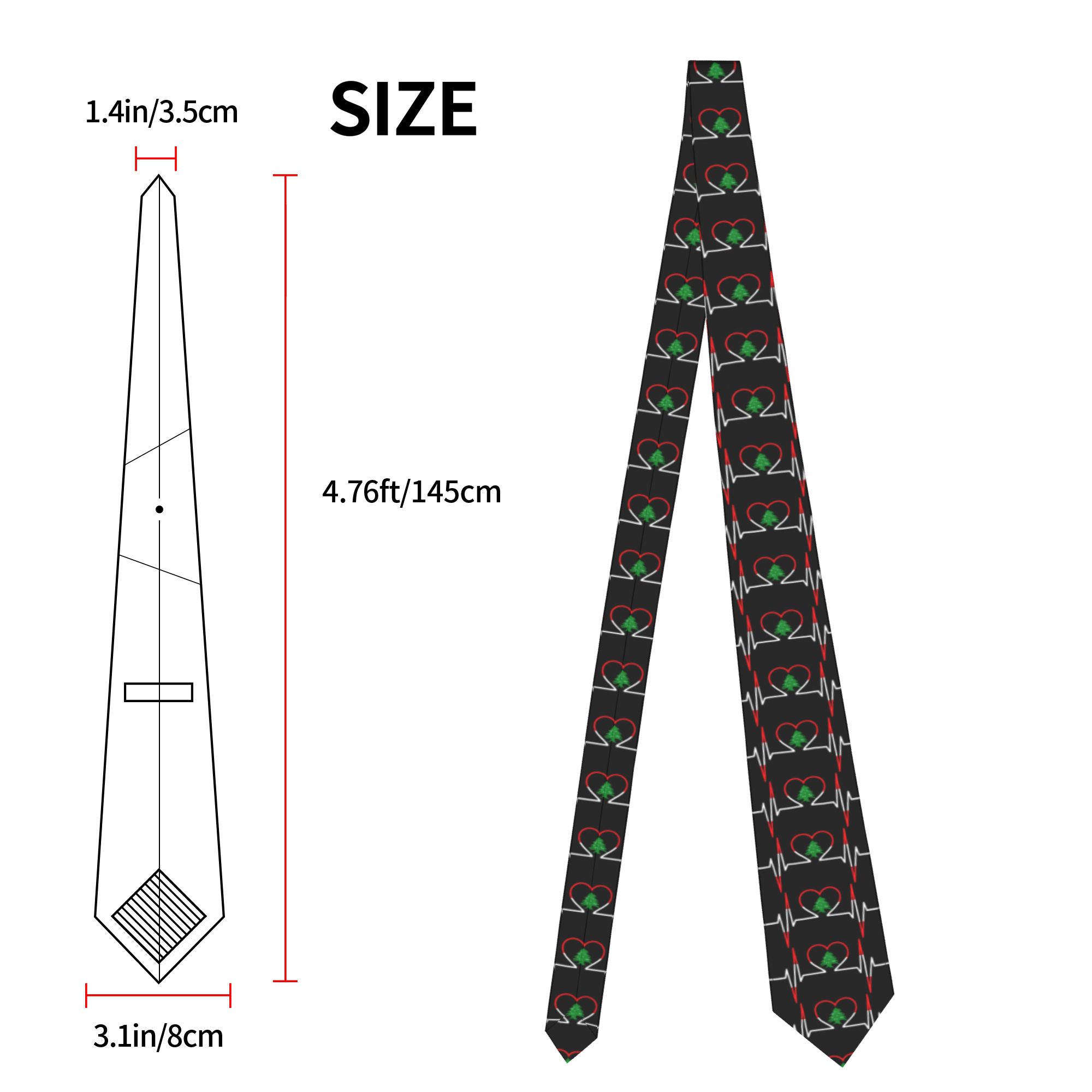 เนคไทลายหัวใจเต้น ECG เลบานอน  - Men Accessories Lebanon บทวิจารณ์และราคา