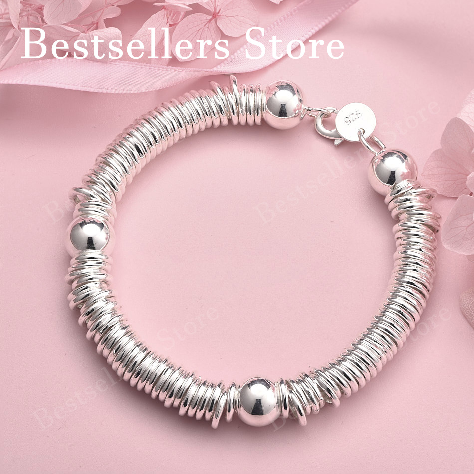 สร้อยข้อมือหลายวงเงินแท้ 925 ข - Men Accessories Ring And Bracelet บทวิจารณ์และราคา