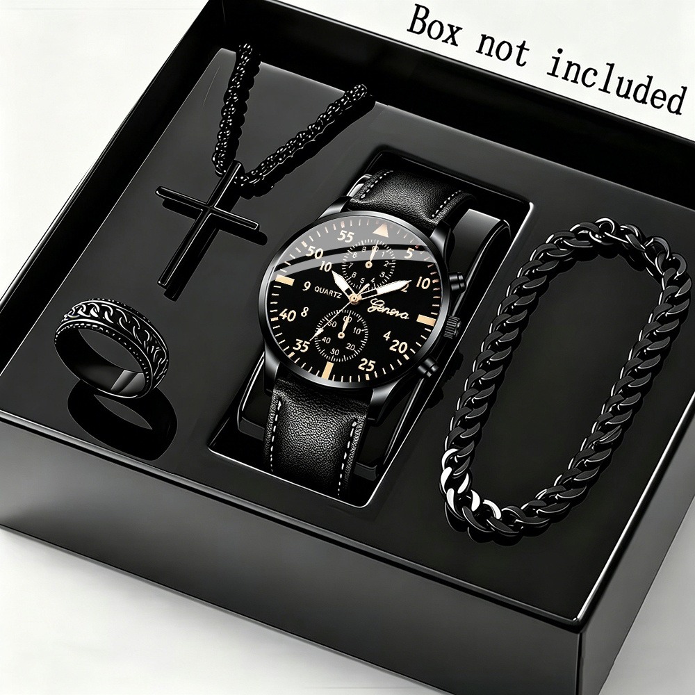 ชุดนาฬิกาควอตซ์ธุรกิจสำหรับผู้ - Men Accessories Ring And Bracelet บทวิจารณ์และราคา