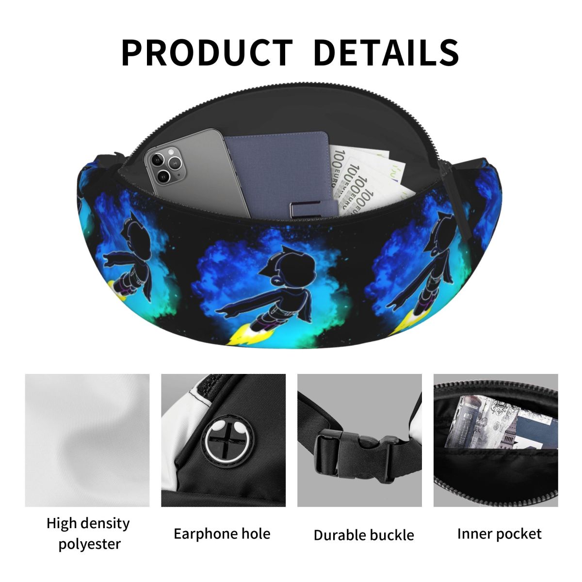 กระเป๋าคาดเอวการ์ตูนอนิเมะ A-A - Men'S Accessories Travel Bag บทวิจารณ์และราคา