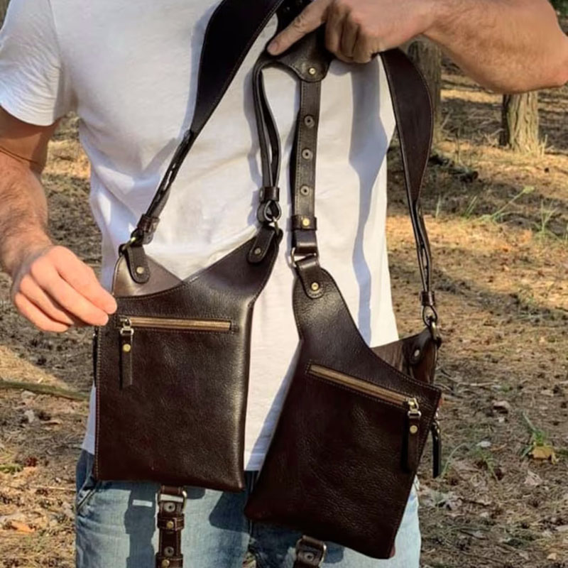 กระเป๋าหนังสไตล์สตีมพังก์ยุคกล - Men'S Viking Accessories บทวิจารณ์และราคา