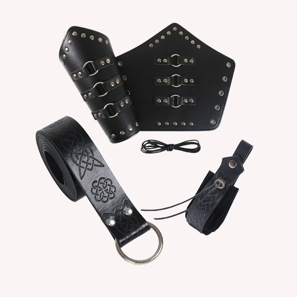 ชุดเข็มขัดหนัง PU หุ้มแขนสำหรั - Men'S Viking Accessories บทวิจารณ์และราคา