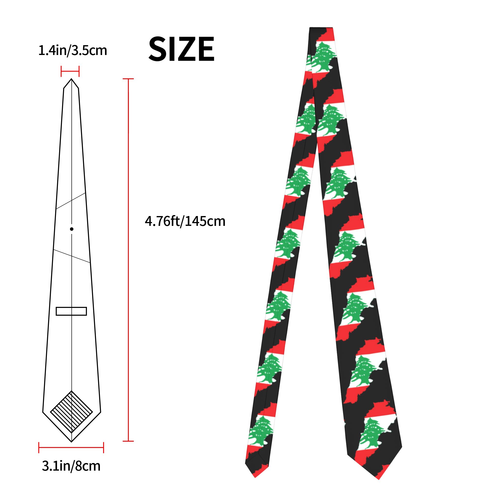 เนคไทลายธงชาติเลบานอน  แบบกำหน - Men Accessories Lebanon บทวิจารณ์และราคา