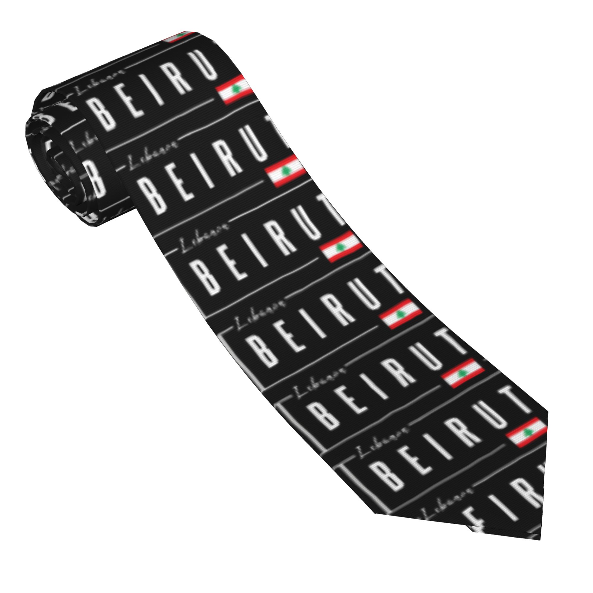 เนคไทลายธงชาติเบรุต เลบานอน สำ - Men Accessories Lebanon บทวิจารณ์และราคา