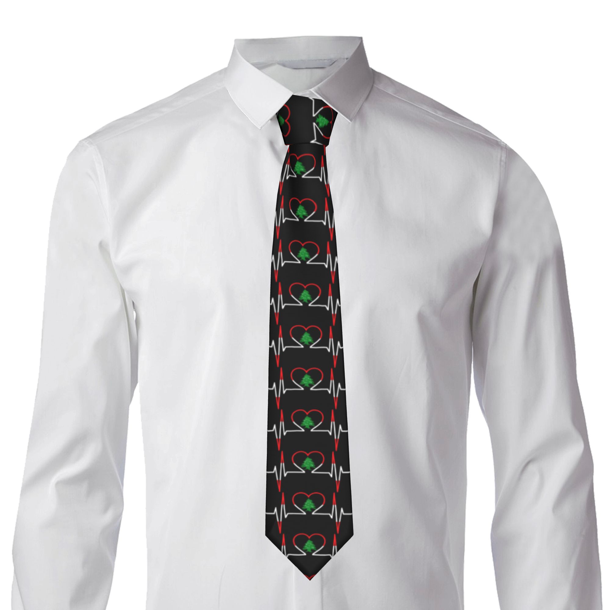 เนคไทลายธงชาติเลบานอนพร้อมลายห - Men Accessories Lebanon บทวิจารณ์และราคา
