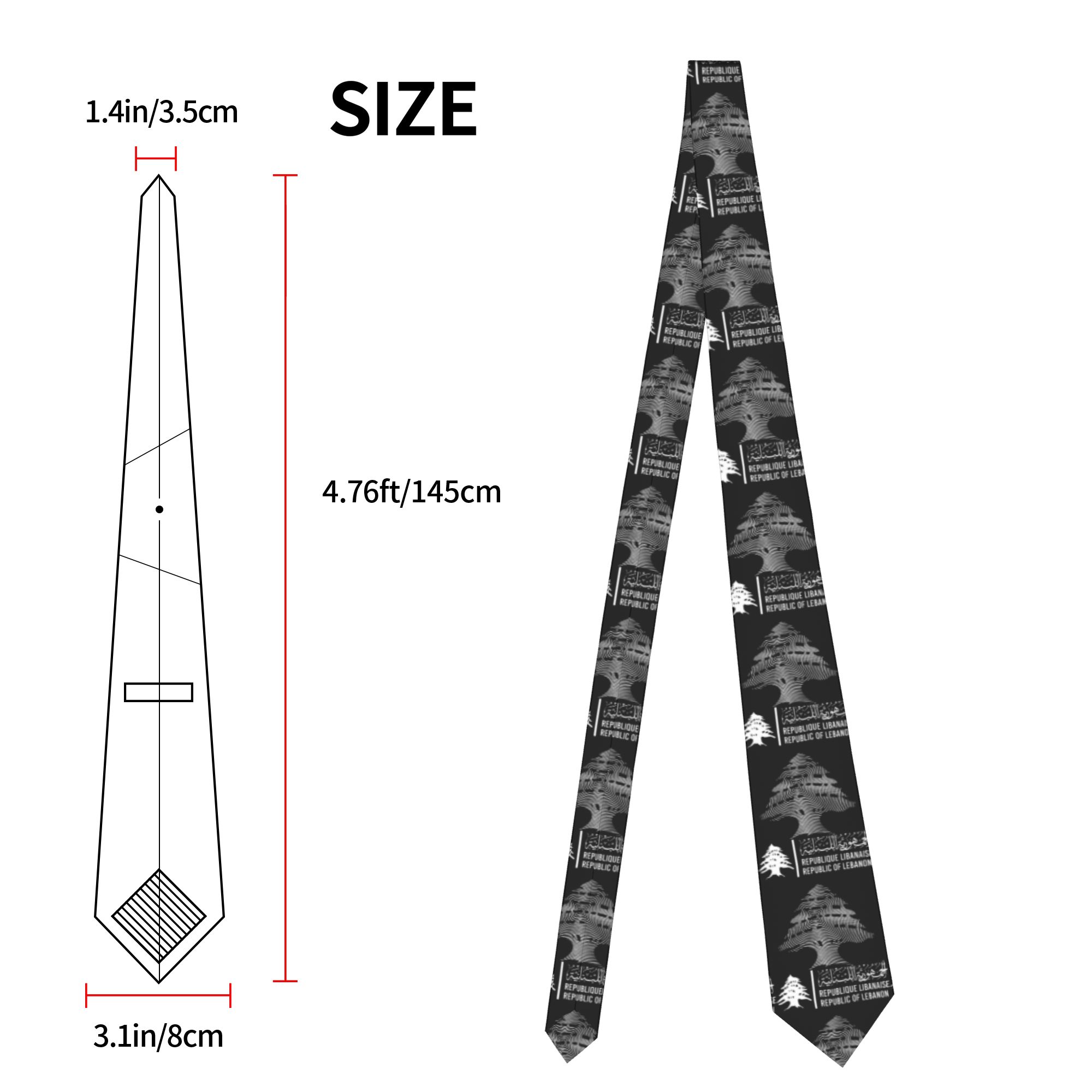 เนคไทลายธงชาติเลบานอน ลายแผนที - Men Accessories Lebanon บทวิจารณ์และราคา