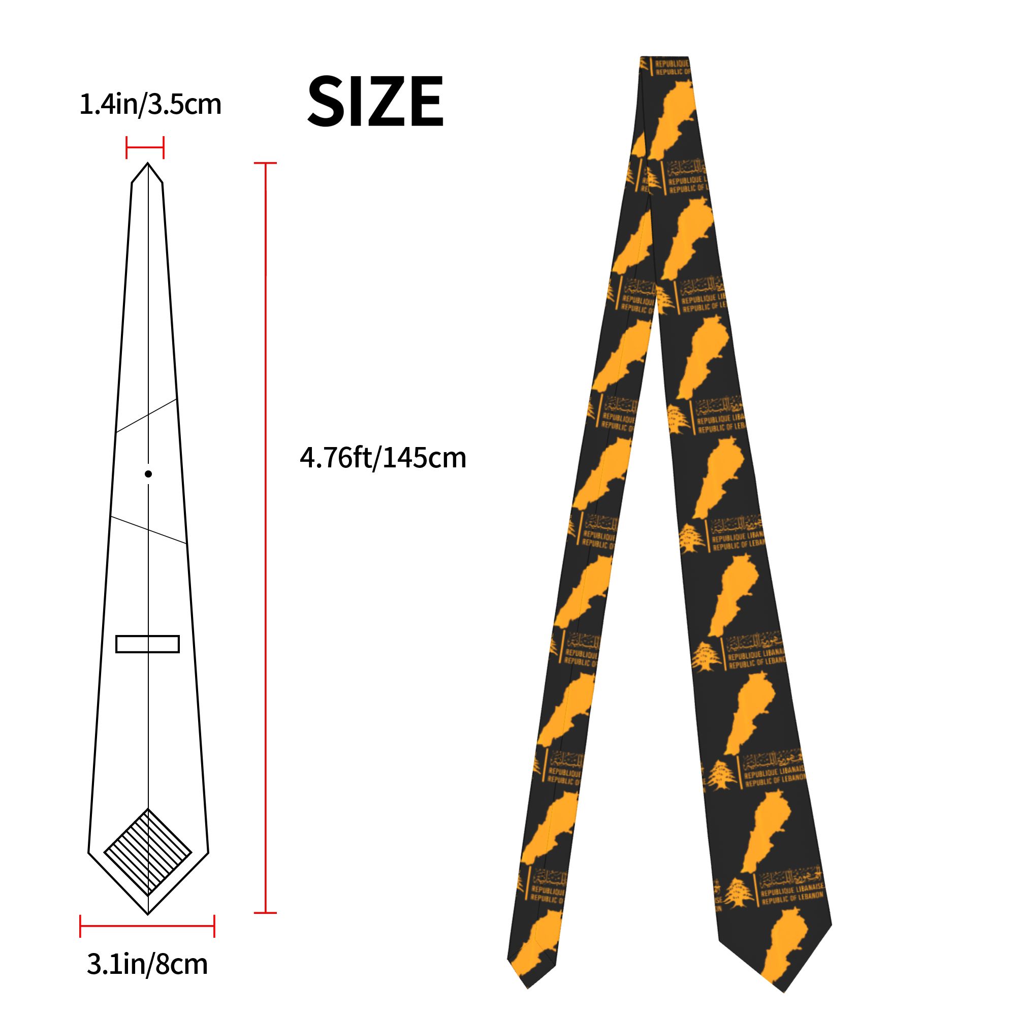 เนคไทลายธงชาติเลบานอน ลายแผนที - Men Accessories Lebanon บทวิจารณ์และราคา