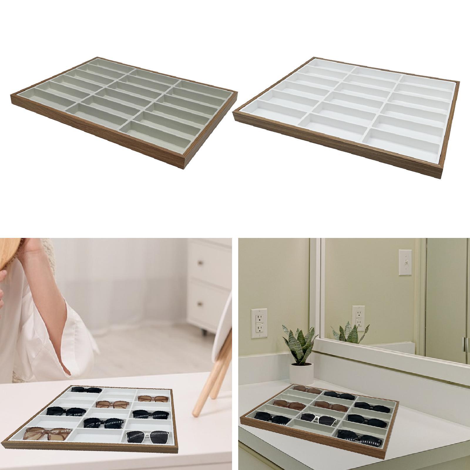 ถาดจัดระเบียบแว่นตา 18 ช่อง กล - Men'S Accessories Organizer Tray บทวิจารณ์และราคา