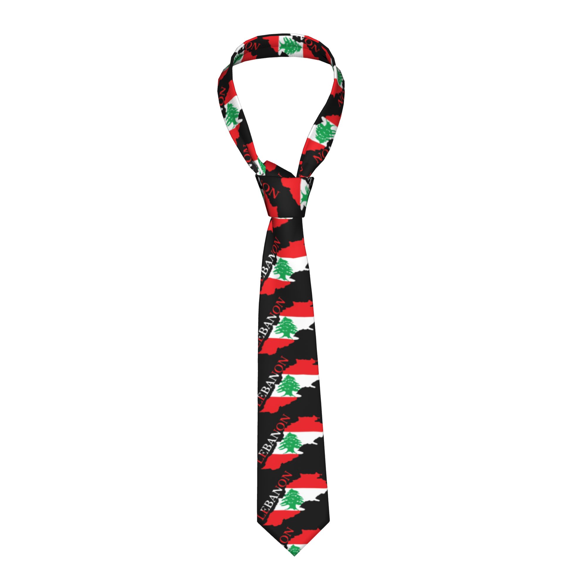 เนคไทลายธงชาติเลบานอน สำหรับงา - Men Accessories Lebanon บทวิจารณ์และราคา