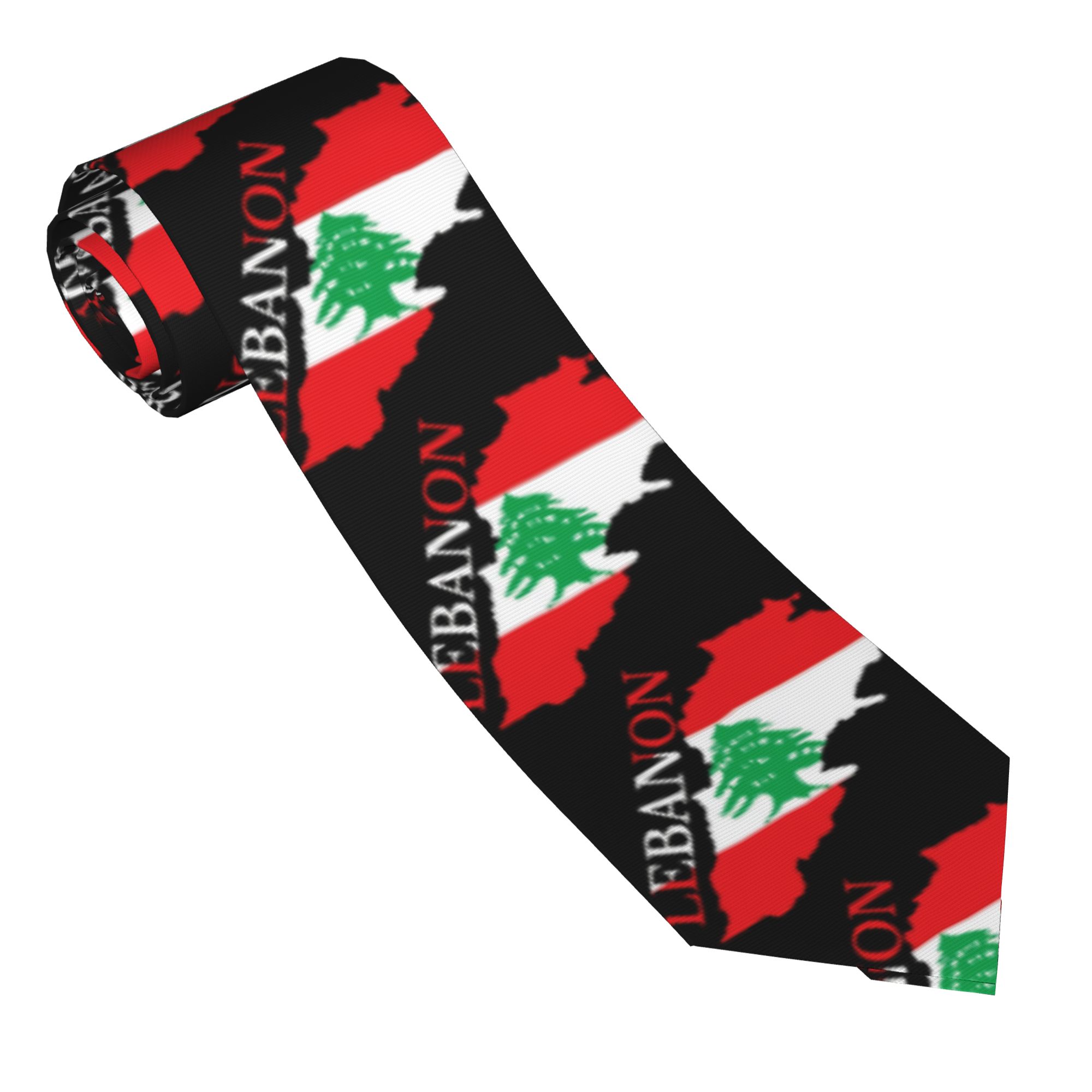 เนคไทลายธงชาติเลบานอน สำหรับงา - Men Accessories Lebanon บทวิจารณ์และราคา