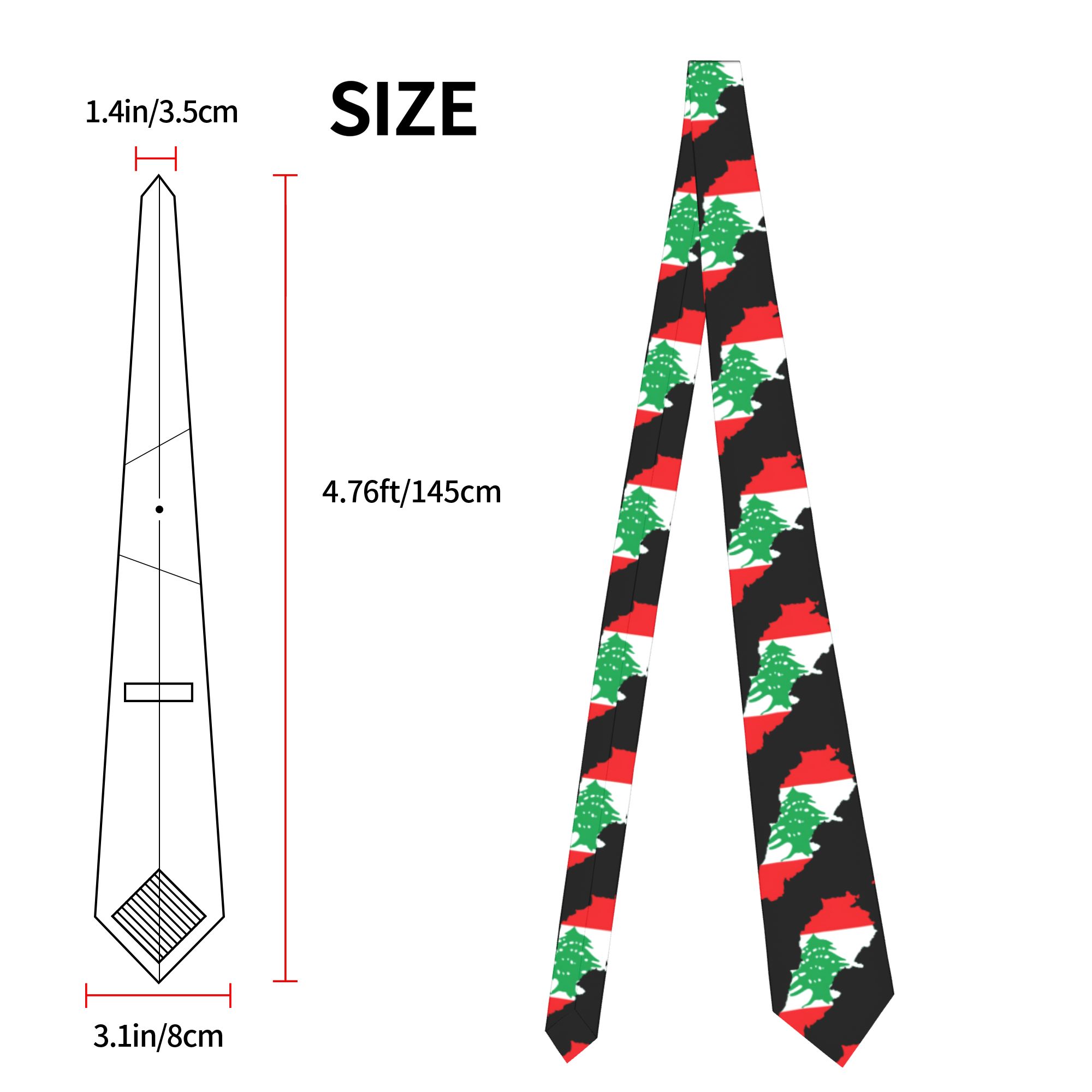 เนคไทลายแผนที่ประเทศเลบานอน เน - Men Accessories Lebanon บทวิจารณ์และราคา